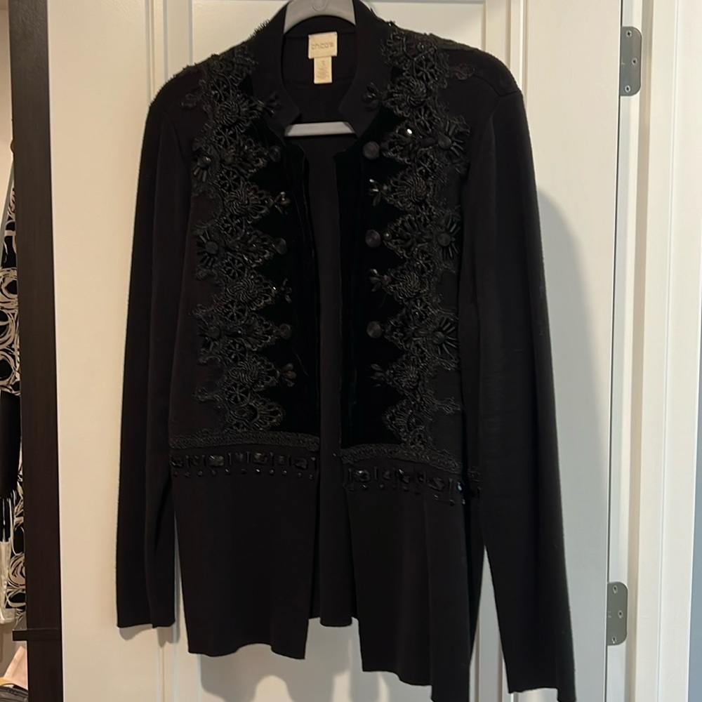 Chico’s Women’s beaded sweater-size 3/XL